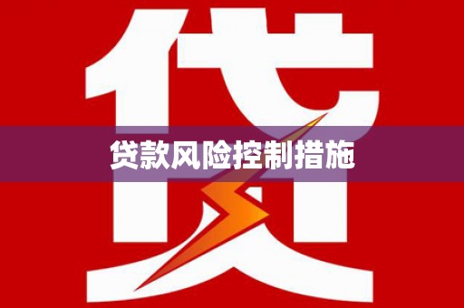 彝良贷款风险控制措施