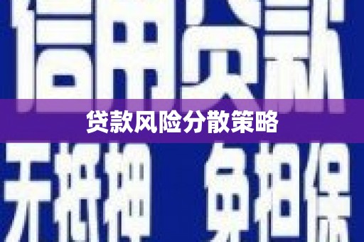 邓州贷款风险分散策略
