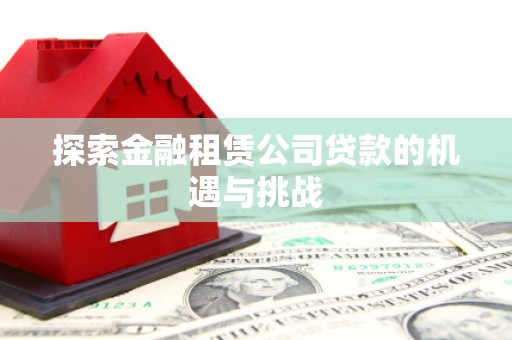 巧家探索金融租赁公司贷款的机遇与挑战