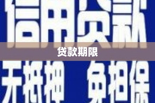 天峨贷款期限