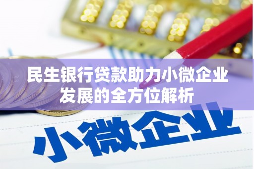 五家渠民生银行贷款助力小微企业发展的全方位解析