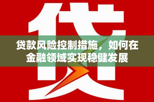 宜城贷款风险控制措施，如何在金融领域实现稳健发展