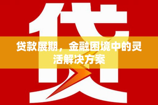 墨竹工卡贷款展期，金融困境中的灵活解决方案