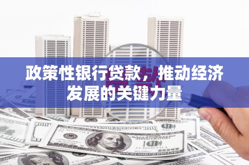 黄平政策性银行贷款，推动经济发展的关键力量