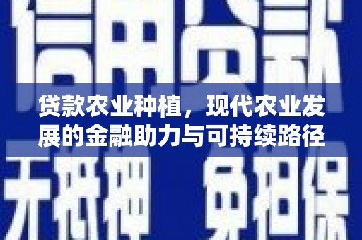 彰化市贷款农业种植，现代农业发展的金融助力与可持续路径