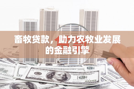 玉山畜牧贷款，助力农牧业发展的金融引擎