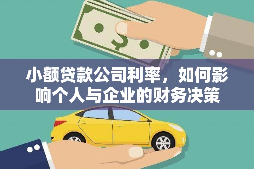 嘉模堂区小额贷款公司利率，如何影响个人与企业的财务决策