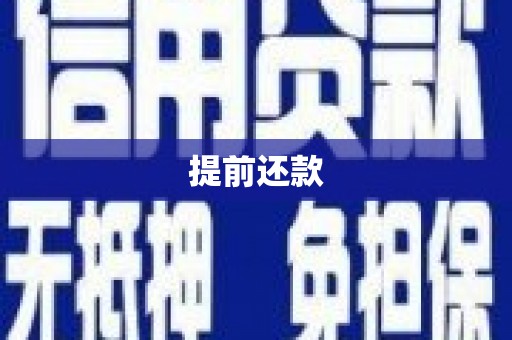 江陵提前还款