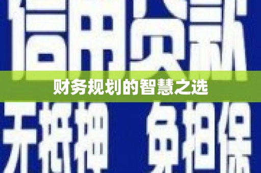 洪洞财务规划的智慧之选
